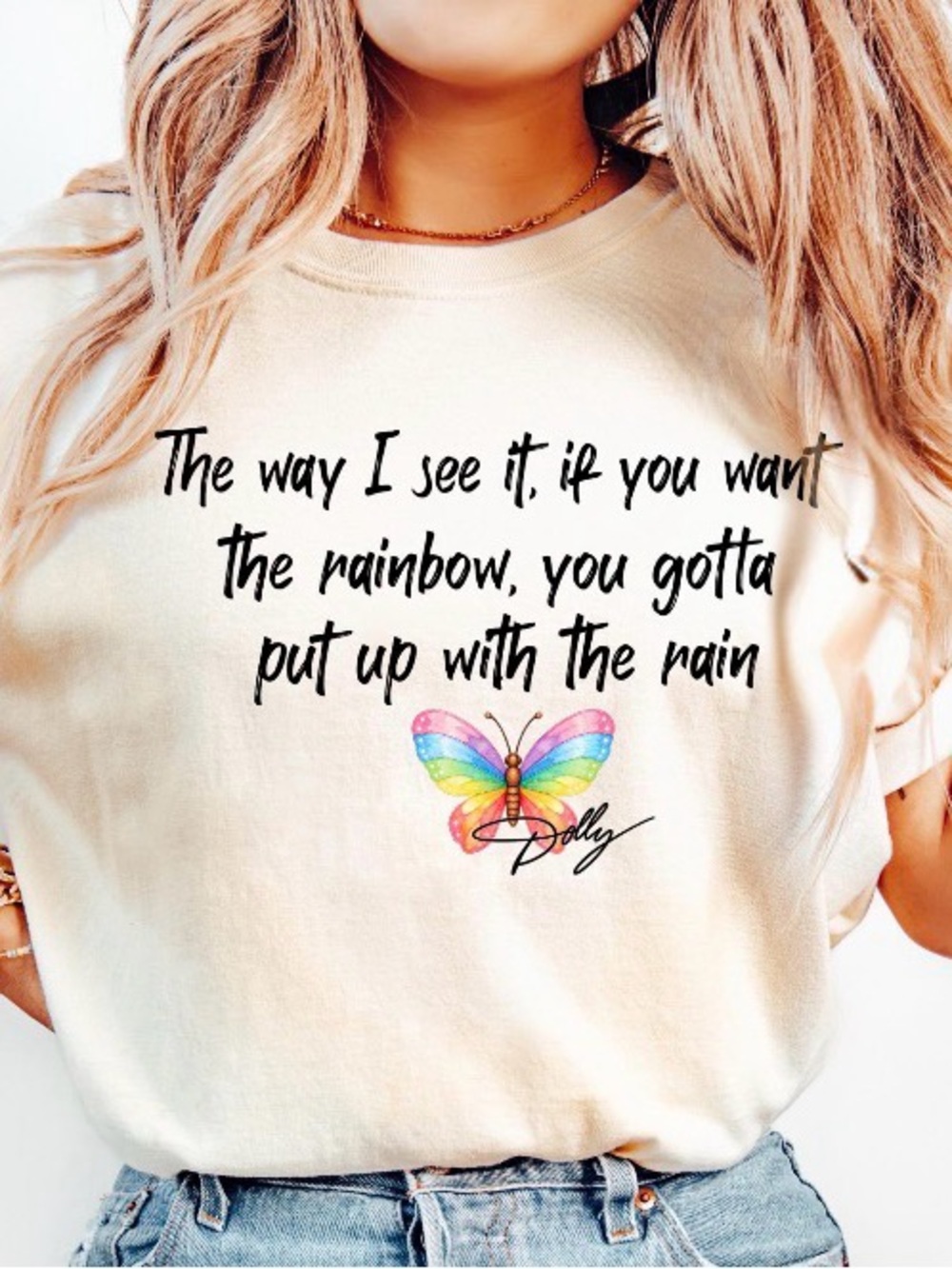 Dolly Parton Signature Country Queen Vintage Rainbow Shirt, Retro Country Tee